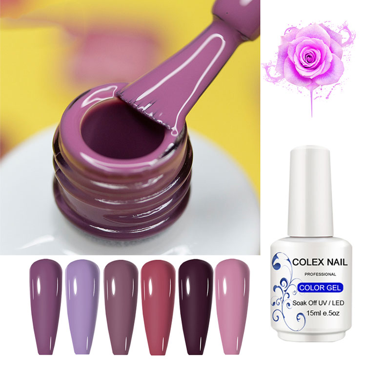15ml sơn móng tay rắn màu nâu