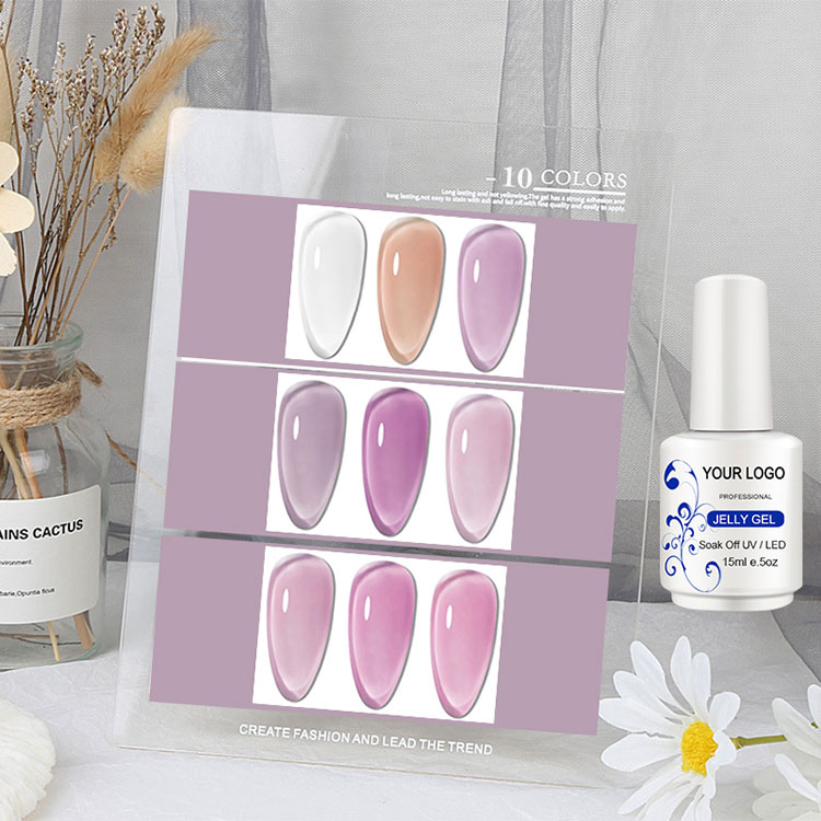Ice 15ml qua màu hồng thạch trắng gel đánh bóng