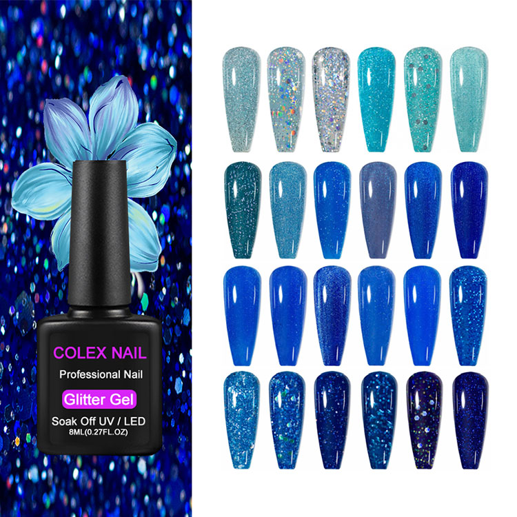 Sơn gel long lanh màu xanh 8ml
