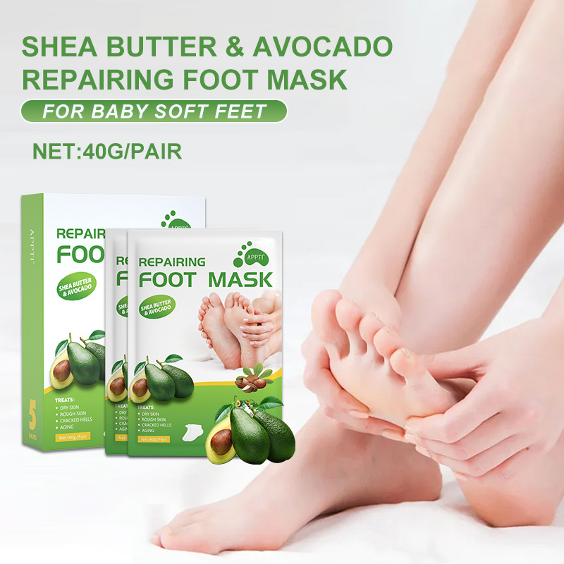 Mặt nạ bơ dùng một lần Vitamin E Nourish Foot Peel Fool